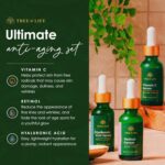 Tree of Life Beauty Facial Skin Care Set, Brightening, Firming, Hydrating, Dry Face, Dermatologist Tested - Trio Power Kit, Vitamin C, Retinol and Hyaluronic Acid, 3 count of 1 Fl Oz - Image 5