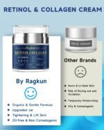 Retinol Cream for Face, Collagen Neck Creams for Tightening and Firming, Anti Aging Day & Night Facial Moisturizer for Women & Men, Instant Face Lift Wrinkle Cream 1.7 fl. oz. - Image 4