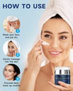 Retinol Cream for Face, Collagen Neck Creams for Tightening and Firming, Anti Aging Day & Night Facial Moisturizer for Women & Men, Instant Face Lift Wrinkle Cream 1.7 fl. oz. - Image 7