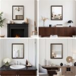 Retro Copper Effect Framed Wall Mirror, 16x20 Rectangle Mirror, 1/8"Anti-desilvering Tempered Glass, Sustainable&Sturdy Frame, Anti-Rust, HD Reflection &3min Fast Setup for Bathroom Living Room - Image 7