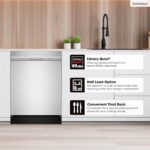 Sharp SDW6506JS 24-inch Stainless Steel Dishwasher, 49 dB, Third Rack, 12 Place Settings, Front Touch Controls - Image 3