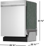 Sharp SDW6506JS 24-inch Stainless Steel Dishwasher, 49 dB, Third Rack, 12 Place Settings, Front Touch Controls - Image 14