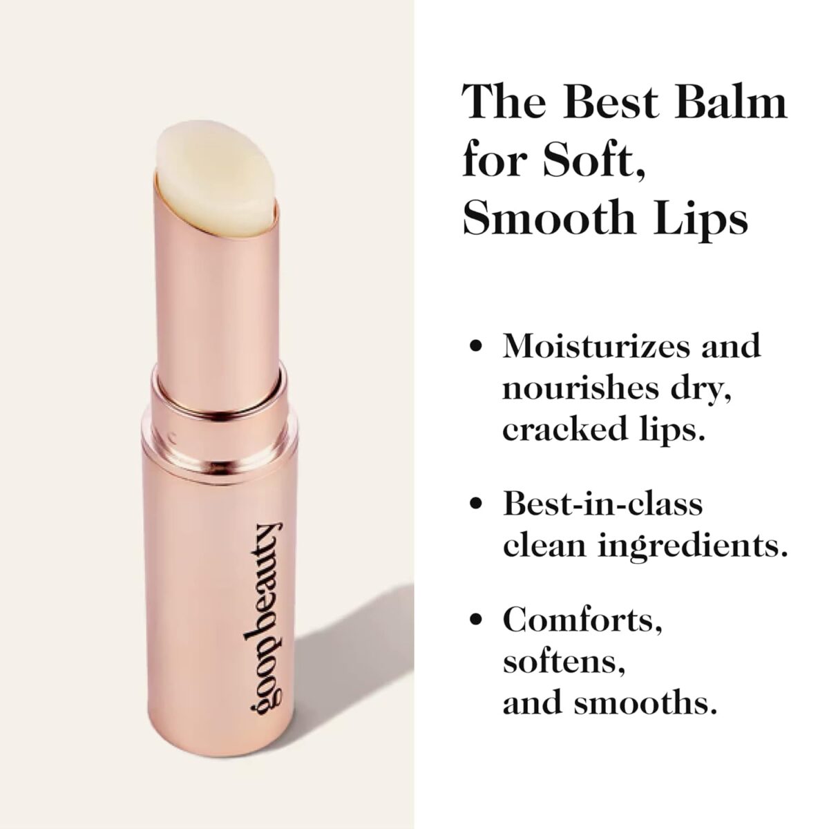 goop Beauty Clean Lip Balm | Dry Lips Treatment | Coconut Oil, Pomegranate Extract, & Shea Butter | Petroleum Free | 0.16 oz - Image 3