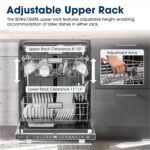 Sharp SDW6736MS 24-inch Stainless Steel Dishwasher, Third Rack, Library Quiet 47 dB, Power Wash Sprayer - Image 6