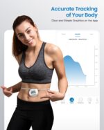 RENPHO Body Measuring Tape, Smart Tape Measure for Weight Loss, Bluetooth Fitness Equipment with App, Measuring Waist, Hip, Bust, Arms, Muscle Gain, Retractable, 60in /150cm, White - Image 4