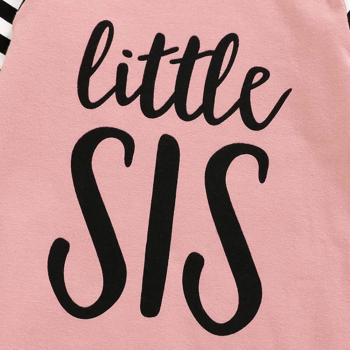 AMAWMW Newborn Baby Girl Little Sister Sleeper Gown Stripe Long Sleeve Nightgown Pajamas Gifts Stuff Essential Outfit - Image 5