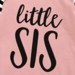 AMAWMW Newborn Baby Girl Little Sister Sleeper Gown Stripe Long Sleeve Nightgown Pajamas Gifts Stuff Essential Outfit - Image 5