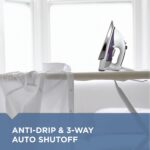 BLACK+DECKER IR1350S Professional Steam Iron with Stainless Steel Soleplate and Extra-Long Cord, Purple - Image 5