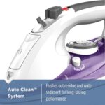 BLACK+DECKER IR1350S Professional Steam Iron with Stainless Steel Soleplate and Extra-Long Cord, Purple - Image 7