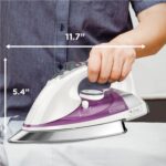 BLACK+DECKER IR1350S Professional Steam Iron with Stainless Steel Soleplate and Extra-Long Cord, Purple - Image 8