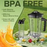 Blenders for Kitchen with 68Oz. Pitcher and 20Oz. To-go Cup, BPA-Free Countertop Blender for Smoothies, for Ice Crush, Frozen Drinks, Black - Image 6