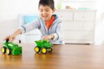 TOMY John Deere Vehicle Set - Includes Dump Truck Toy and Tractor Toy with Loader - Kids Outdoor Toys - Kids Construction and Sandbox Toys - 6 Inches - 2 Count - Ages 18 Months and Up - Image 4