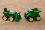 TOMY John Deere Vehicle Set - Includes Dump Truck Toy and Tractor Toy with Loader - Kids Outdoor Toys - Kids Construction and Sandbox Toys - 6 Inches - 2 Count - Ages 18 Months and Up - Image 5