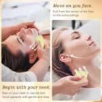 Neck Creams for Tightening and Firming, Gua Sha Neck Cream with Collagen, Retinol & Hyaluronic Acid, Anti-Aging Moisturizer Cream for Tightening on Neck & Décolleté Lifting, Wrinkle & Hydrating - Image 3