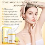 Neck Creams for Tightening and Firming, Gua Sha Neck Cream with Collagen, Retinol & Hyaluronic Acid, Anti-Aging Moisturizer Cream for Tightening on Neck & Décolleté Lifting, Wrinkle & Hydrating - Image 7