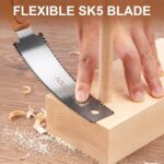 Japanese Hand Saw, 6 Inch Pull Saw with Double Edges of 11/17 TPI, SK5 Flexible Blade Handle Wood Saws for Woodworking Tools - Image 6