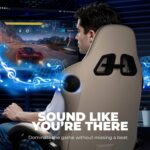 GTPLAYER ACE-PRO Music Gaming Chairs – Built-in Speakers, App Support & Bluetooth Control, Footrest & Pocket, Gamer Chair for Adults, Ivory - Image 6