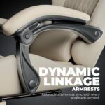 GTPLAYER ACE-PRO Music Gaming Chairs – Built-in Speakers, App Support & Bluetooth Control, Footrest & Pocket, Gamer Chair for Adults, Ivory - Image 7