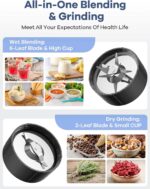 Ganiza Smoothie Blender, 900W Blenders for Shakes and Smoothies, 15-Piece Personal Blender and Grinder Combo for Kitchen, Smoothies Maker with 4 BPA-Free Portable Cup, Nutritious Recipe - Image 3