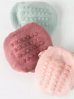 DRESHOW BQUBO Baby Girls Toddler Anti Slip Socks - Cute Frilly Ruffle Grip Ankle Socks for Infant Toddler - Image 4