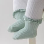 DRESHOW BQUBO Baby Girls Toddler Anti Slip Socks - Cute Frilly Ruffle Grip Ankle Socks for Infant Toddler - Image 5