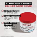 Thayers Blemish Clearing Acne Pads, Salicylic Acid Acne Treatment for Face, Pore Reducing, Exfoliating, and Soothing Skincare, Witch Hazel Toner Pads, 60 Ct - Image 3