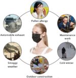 LEMENT 100 Pcs Disposable Face Masks, 3 Ply Face Masks Black Disposable Mask, (Disposable face mask) - Image 7