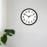 Wall Clock Modern 8 Inch Battery Operated Silent Non Ticking Small Analog Clock for Living Room Office Home Bedroom Kitchen Bathroom(Black) - Image 5