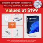 HP Business Touchscreen Laptop 17 inch, Intel Ultra 7 255U, Intel AI Boost (12 NPU TOPS), 64 GB DDR5, 2 TB SSD, 17.3" HD+ Touchscreen, Backlit Keyboard, Wi-Fi 6, Copilot, Windows 11 Pro, w/Accessories - Image 3