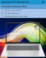 HP Business Touchscreen Laptop 17 inch, Intel Ultra 7 255U, Intel AI Boost (12 NPU TOPS), 64 GB DDR5, 2 TB SSD, 17.3" HD+ Touchscreen, Backlit Keyboard, Wi-Fi 6, Copilot, Windows 11 Pro, w/Accessories - Image 5