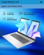 HP Business Touchscreen Laptop 17 inch, Intel Ultra 7 255U, Intel AI Boost (12 NPU TOPS), 64 GB DDR5, 2 TB SSD, 17.3" HD+ Touchscreen, Backlit Keyboard, Wi-Fi 6, Copilot, Windows 11 Pro, w/Accessories - Image 8