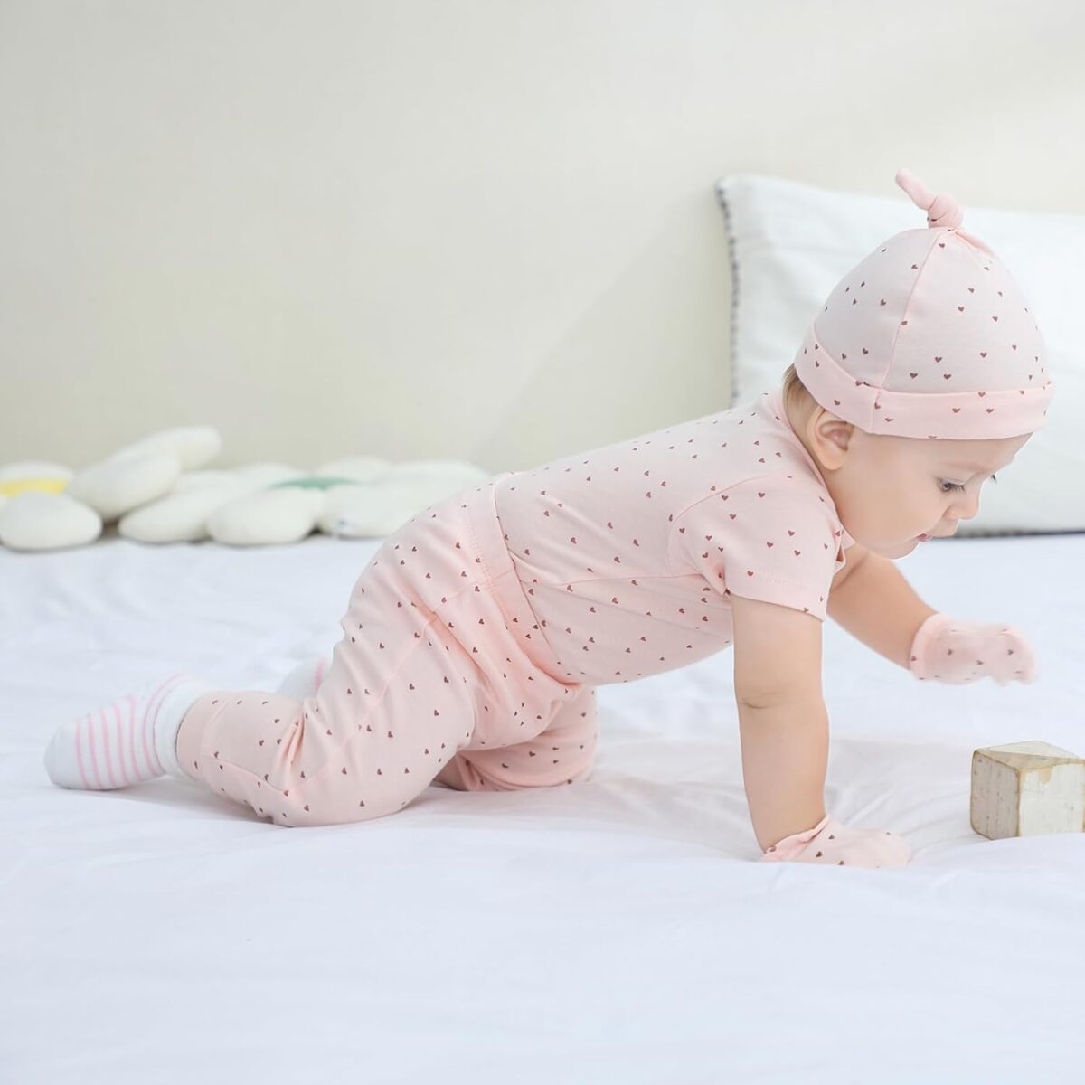 Baby Bodysuit and Pant Set 10-pcs Cotton Soft Newborn Boy Girl Clothes Outfits - Image 7
