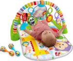 Fisher-Price Baby Playmat Deluxe Kick & Play Piano Gym for Learning & 2 Maracas Soft Rattles for Newborn to Toddler Play Ages 0+ Months - Image 3