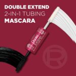 L'Oréal Paris Double Extend Beauty Tubes Lengthening Mascara, Blackest Black, 0.33 fl. oz. - Image 3