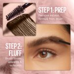 Maybelline Superfluff Volumizing Brow Mousse, All Day Tinted Brow Gel For Soft Full Brows, Black Brown, 1 Count - Image 6