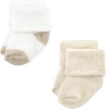 Hudson Baby Baby Girls' Cotton Rich Newborn and Terry Socks - Image 4
