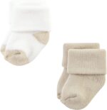 Hudson Baby Baby Girls' Cotton Rich Newborn and Terry Socks - Image 6