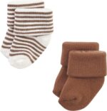 Hudson Baby Baby Girls' Cotton Rich Newborn and Terry Socks - Image 7