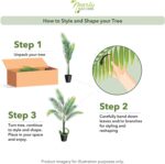 Nearly Natural 4ft Golden Cane Palm Artificial Tree - Image 3