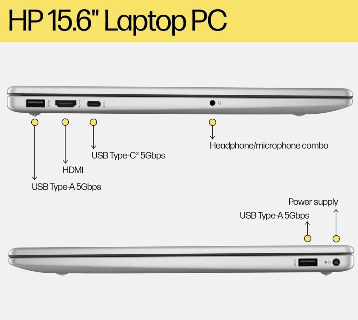 HP 15.6" FHD Laptop Computer for Home Business Student, Intel Processor (Beat i3-1115G4), 32GB DDR4 RAM, 1TB PCIe SSD, WiFi 6E, Bluetooth 5.3, Type-C, Webcam, Numeric Keypad, Silver, Windows 11 Pro - Image 7