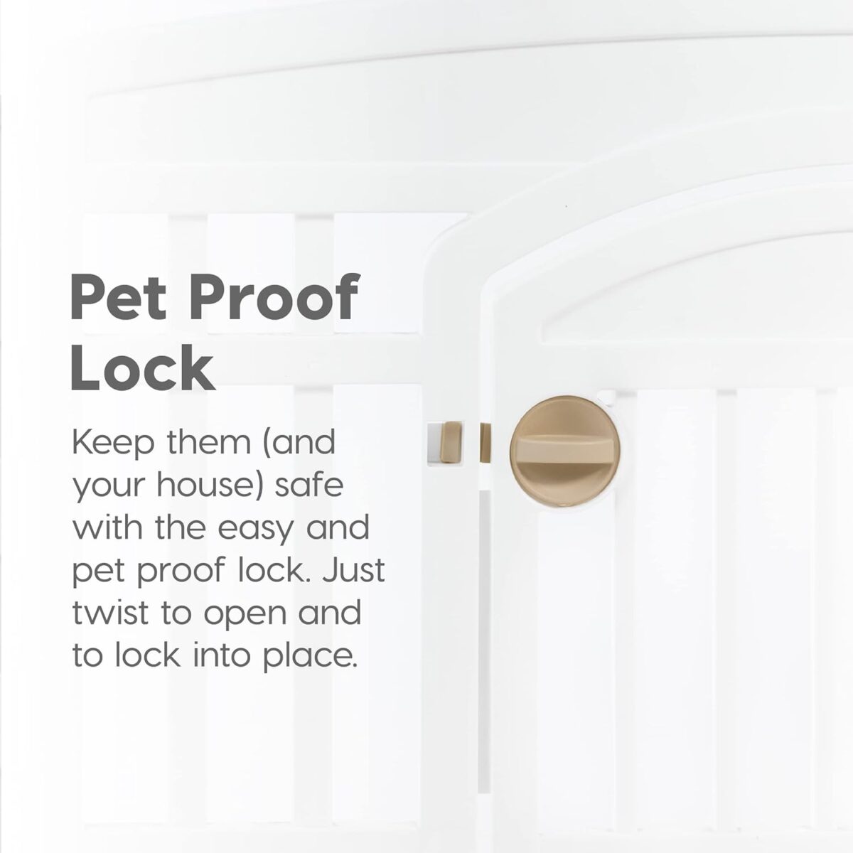 IRIS USA 24" 4-Panel Dog Playpen with Door, 35 x 35 x 24, Puppy Playpen, Dog Play Pen Indoors, Pet Fence, Puppies/Small Dogs, White - Image 5