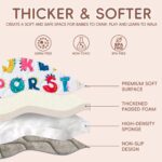 Baby Play Mat - Thicken 71x59 Inch Soft Foam Crawling Mat for Playpen & Floor, Non-Slip Waterproof Playmats for Infants & Toddlers, Portable Foldable & Machine Washable, Dinosaur & Letters - Image 5