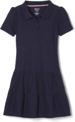French Toast Girls' One Size Ruffle Pique Polo Dress - Image 4