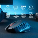 Redragon M656 Gainer Wireless Gaming Mouse, 4000 DPI 2.4Ghz Wireless Mouse w/ 5 DPI Levels, 7 Macro Buttons, Red LED Backlit & Pro Software/Drive Supported, for PC/Mac/Laptop - Image 4