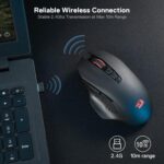 Redragon M656 Gainer Wireless Gaming Mouse, 4000 DPI 2.4Ghz Wireless Mouse w/ 5 DPI Levels, 7 Macro Buttons, Red LED Backlit & Pro Software/Drive Supported, for PC/Mac/Laptop - Image 5