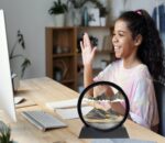 Moving Sand Art Picture - Sand Art Liquid Motion 3D Deep Sea Sandscape, Round Glass Frame Display Flowing Sand Relaxing Toy for Desktop Home Office Work Ocean Decor(Black, 7") - Image 6