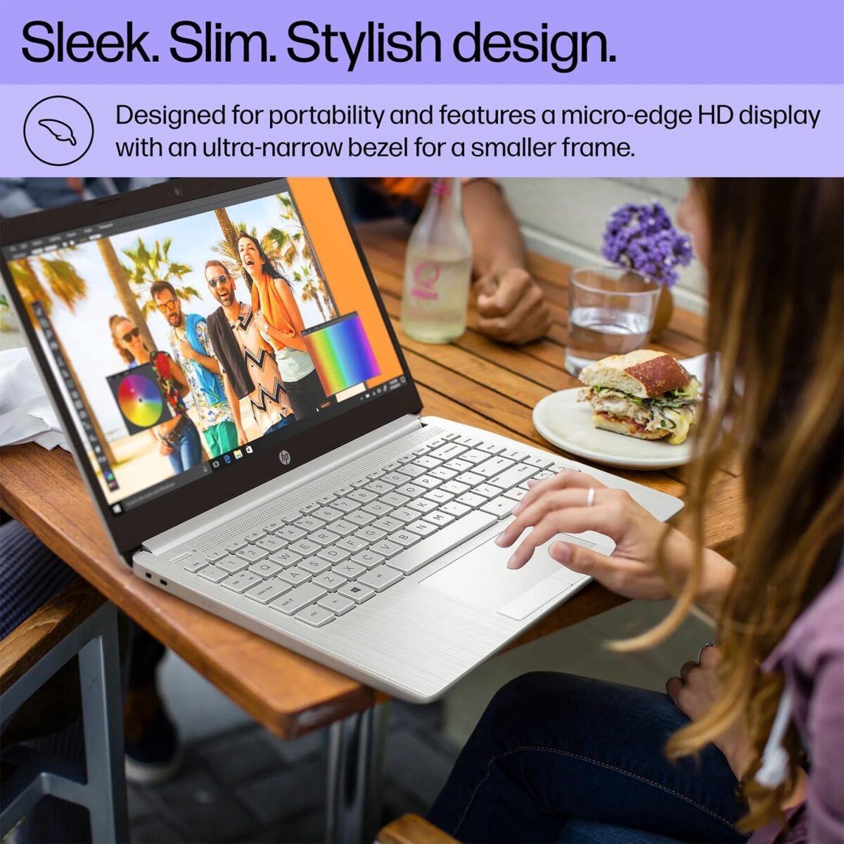 HP Portable Laptop, Student and Business, 14" HD Display, Intel Quad-Core N4120, 16GB DDR4 RAM, 64GB eMMC, 1 Year Office 365, Webcam, RJ-45, HDMI, Wi-Fi, Windows 11 Home, Silver - Image 5