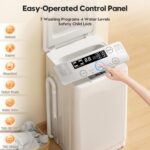 Auertech Portable Washer and Dryer Combo Set, 18 lbs Fully Automatic Washing Machine, 10 lbs Portable Dryers, Compact Washer and Dryer for Apartment, RV, Dorm - Image 3