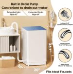 Auertech Portable Washer and Dryer Combo Set, 18 lbs Fully Automatic Washing Machine, 10 lbs Portable Dryers, Compact Washer and Dryer for Apartment, RV, Dorm - Image 4