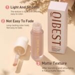 MEICOLY Soft Pinch Liquid Blush & Dewy Cheek Tint, Matte Finish Liquid Contour, Highlight Bronzer Stick Set - Pearl White Highlighter + Rose Pink Blush + Contour - Image 7